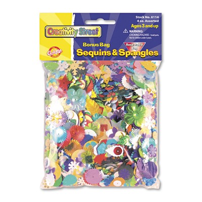 Chenille Kraft Company Creativity Street Sequins and Spangles Assortment PAC6114-image