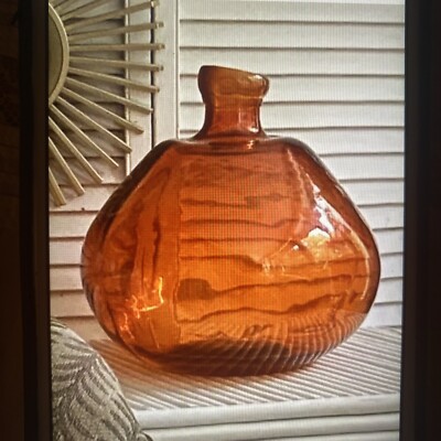Large Glass Baloom Studio Art Table glass Jardiniere-image