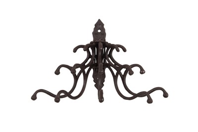Creative Co-op HD5946 Antique Cast Iron Wall Hooks with Rust Finish-image