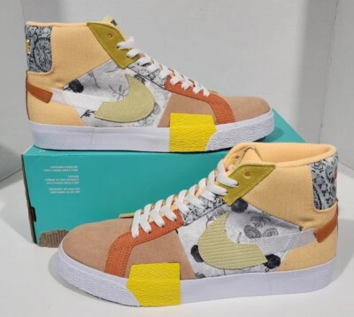 Nike SB Zoom Blazer Mid PRM 'Paisley Pack' Melon Citron DM0859-800 Men's 10.5-image
