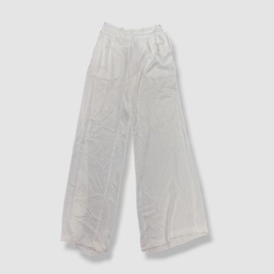 $385 Ramy Brook Women's White Joss High Waist Wide Leg Pants Size 2-image