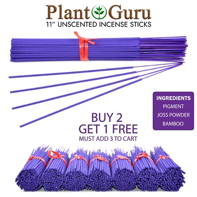 100 PURPLE Unscented Incense Sticks 11