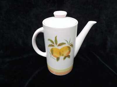 HARMONY HOUSE TANGERINE COFFEE POT  Ironstone Mid-Century-image