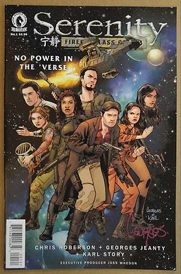**Serenity: No Power In The Verse #1** JOSS WHEDON! SIGNED By GEORGES JEANTY! NM-image