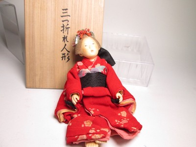 Keiko Sano s paulownia plastic paper pasting three fold doll co box creative c-image