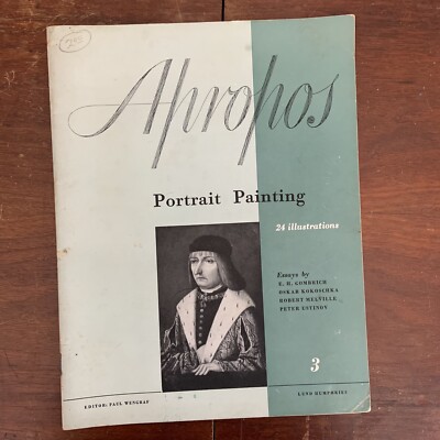 Apropos A Series of Art Books Ed Paul Wengraf No 3 Portrait Painting vintage art-image