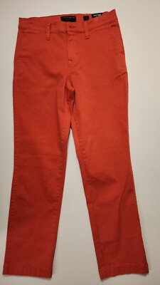 Lucky Brand Jeans Womens 2/26 Ava Skinny Red Orange Mid Rise Cotton NWT-image