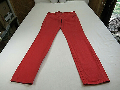 Madewell Skinny Skinny jeans (red/orange) 29 [ 32W 32L ] Mid-rise Cotton Stretch-image