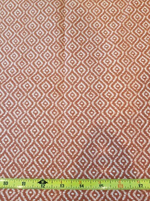 Richloom Screen Print Geometric Rust Orange Mid-Weight Decor Fabric – 1.5 Yards-image