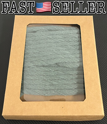 Creative Co-Op Woven Wool Double Cord in Kraft Box, Green (10 Yards) -image