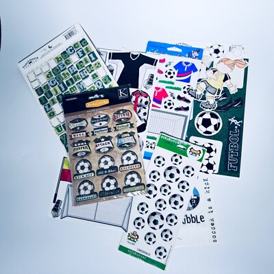 Soccer Scrapbook Stickers Karen Foster, K & Co, Creative Imaginations-image