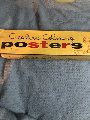 Vintage 1954 Creative Coloring Posters  Beckly-cardy Co.-image