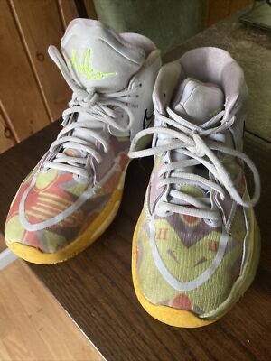 Nike Kyrie Infinity Mens Size 6Y Basketball Shoes Gray Orange Athletic Sneakers-image