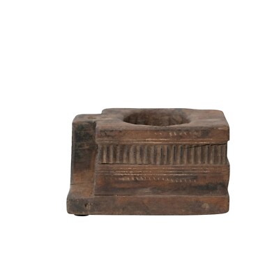 Creative Co-Op Decorative Reclaimed Wood Vintage Reproduction Container Natural-image
