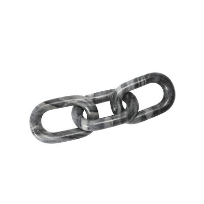 Creative Co-Op Decorative Marble Chain, Variegated Grey Tones-image
