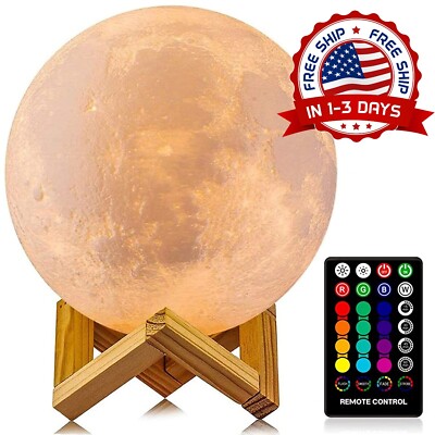 Lampara Acrílico 16 Colores LED Para Mesa Mesita De Noche USB Con Control Remoto-image