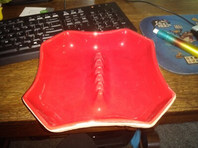 vintage 7004 usa orange/brown ashtray-image