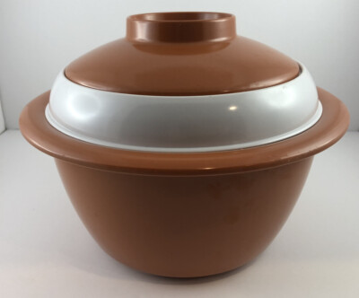 Kenro Ice Bucket 1950's Melmac Melamine Mid Century - Burnt Orange-image
