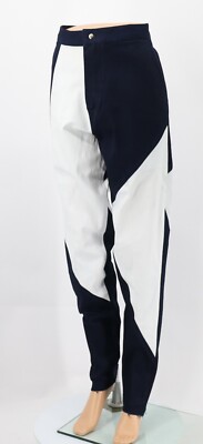 ORANGE CULTURE WOMENS PATCH-WAY PANTS JEANS BLUE WHITE DENIM EG-image