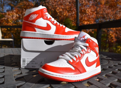 Nike Air Jordan 1 Mid 'Habanero Red' 2021  BQ6472-116  Women’s Size 6.5-image