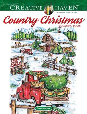 Creative Haven Country Christmas Co... by Goodridge, Teresa Paperback / softback-image