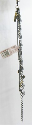 Embelish by Creative Co-op JW0204 Multi Tonal Bracelet w/ Book & Owl Charms 7