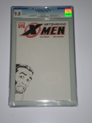 Astonishing X-Men 17 (2007 Marvel) CGC 9.8 Sketch Cover Joss Whedon Story-image