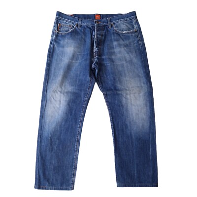 Mens Hugo Boss Orange Jeans Blue W38 L28-image