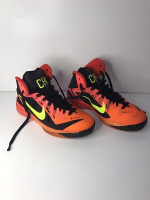 Nike Neon Hyperdunk 2014 Chi 698186-800 Size- 4.5 Y-image
