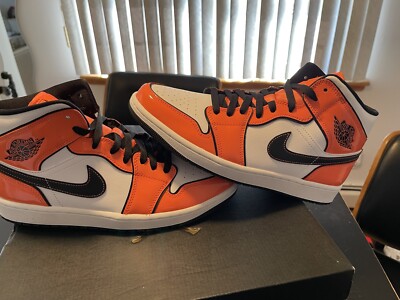 Size 9.5 - Air Jordan 1 SE Mid Turf Orange-image