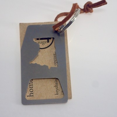 NEW Minnesota Keychain Bottle Opener by 14 Gauge Co. Creative & Durable USA Made-image