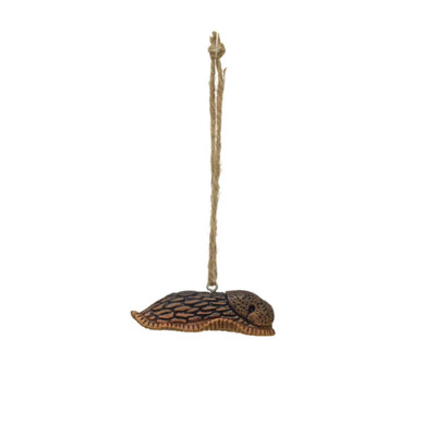 Creative Co-op Brown Slug Ornament Bauble-image