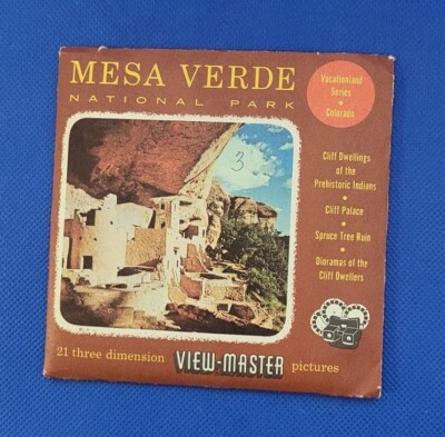Sawyer's Vacationland Mesa Verde National Park Colorado view-master Reels Packet-image