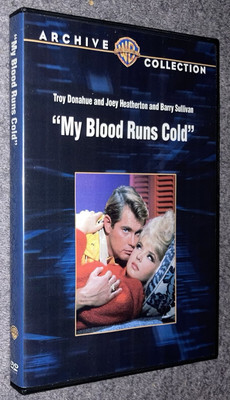 My Blood Runs Cold 1965 DVD Troy Donahue Barry Sullivan Joey Heatherton-image