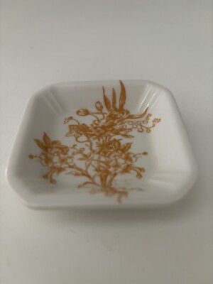 Creative Co- Op Floral Trinket Tray Dish Square-image