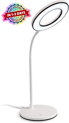 Lampara led para escritorio de uñas para mesa maquillaje lectura estudiar luz US-image