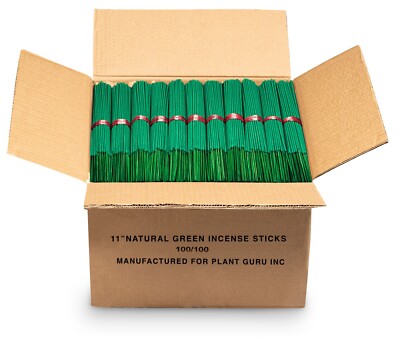 GREEN Unscented Incense Sticks 11