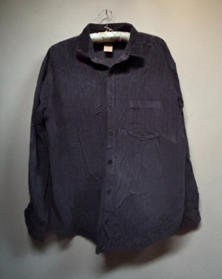 New CP Shades XL Joss Charcoal Corduroy Button Up Shirt Long Sleeve 1225-593-image