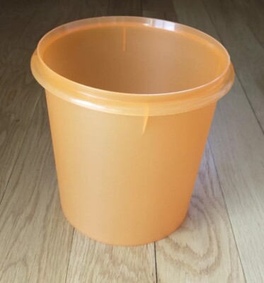 Vintage Tupperware Orange Sheer 8.5