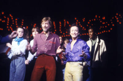 Dutch disco duo Joss 1980s Historic Old Music Photo-image
