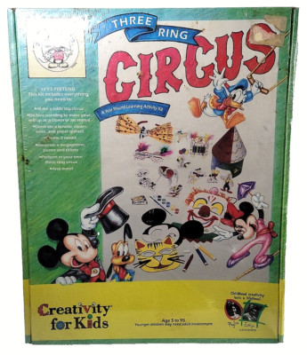 Disney Creativity for Kids Mickey & Co Three Ring Circus • New/Sealed #1813 VTG-image