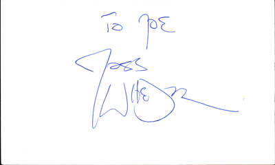 Joss Whedon Signed Auto 3x5 Index Card The Avengers-image
