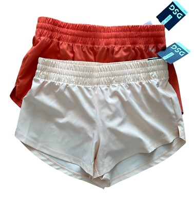 NWT - BOGO - DSG Women's Stride Mid-Rise Shorts 2.0 Orange + Peach Sizes S, M, L-image