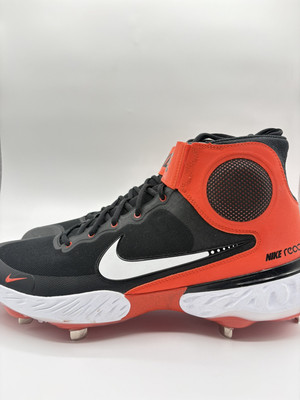 Nike Men's Alpha Huarache Elite 3 Mid Size 15 Orange/Black |CK0745-003|-image