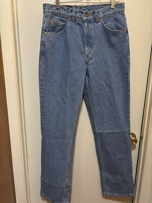 Levi's 619 Jeans Mens 33x32 Orange Tab Light Wash Vintage-image