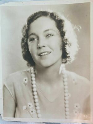 SUPER RARE!! 8X10 1940s ORIG LOVELY MAUREEN O'SULLIVAN PUBLICITY PHOTO STAMP!!-image