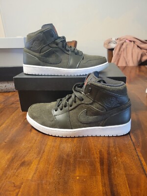 Jordan 1 Mid Sequoia Max Orange - Size 9.5-image