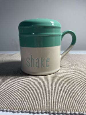 Creative Co-Op Green And White Ceramic 