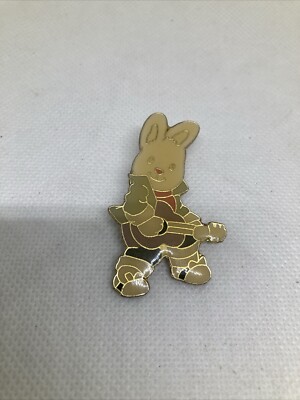 Vtg Signed The Good Co Morgan Creative 1989 Guitar Bunny Tack Pin-image