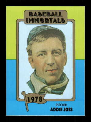 1980 SSPC Baseball Immortals 1st printing no mlb logo 164 Addie Joss BXCP20-image
